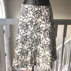 Michael Kors Black and White Stitch Skirt